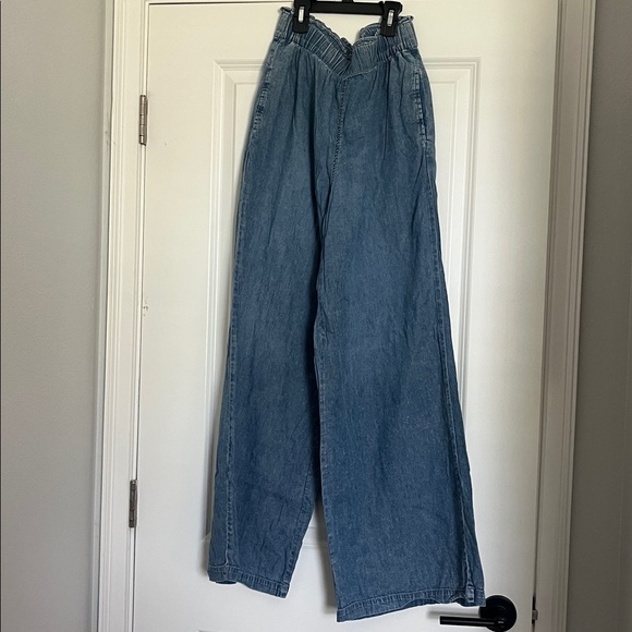 Sincerely Jules Wide-Leg cotton Denim looking Pants size Medium - Picture 1 of 4